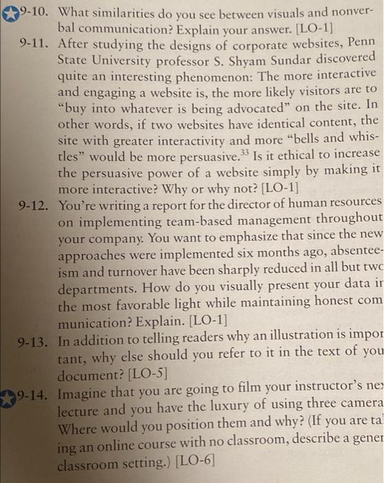 9-10. What similarities do you see between