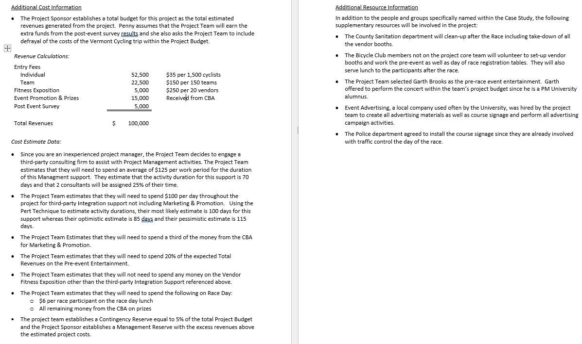 Step #1: Review the attached PM University Case