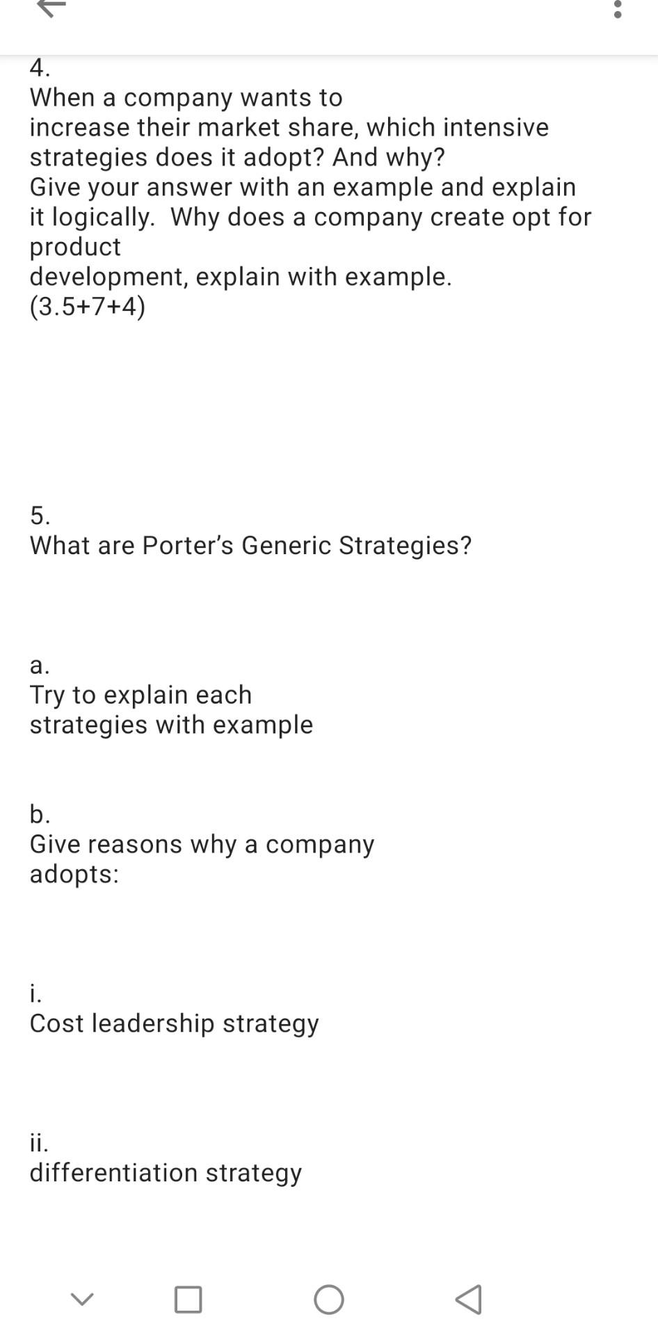 4. When a company wants to increase their market