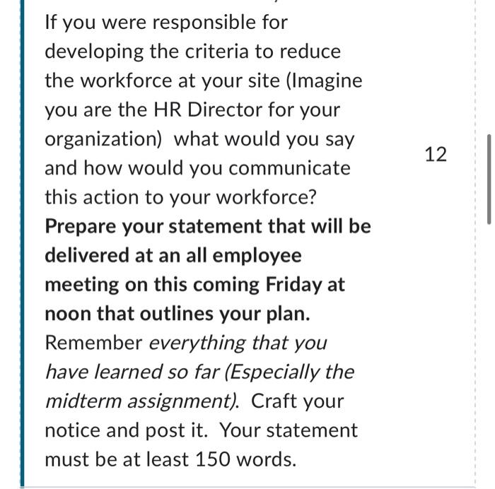 If you were responsible for developing the