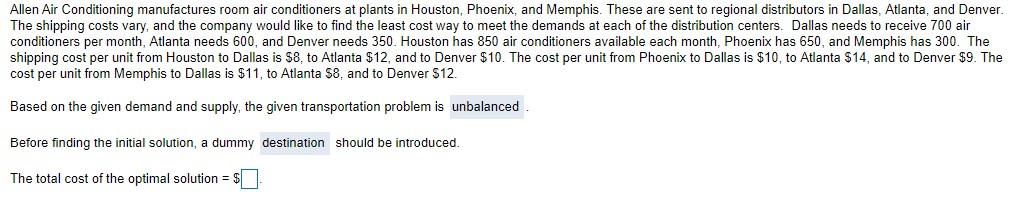 Allen Air Conditioning manufactures room air