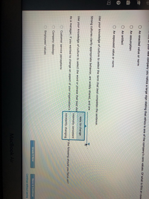 1. Organizational culture (Connect, Perform)