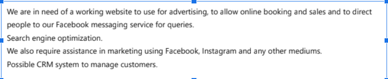 what are the functional requirements of a working