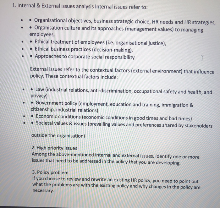Recruitment and selection Policy analysis.