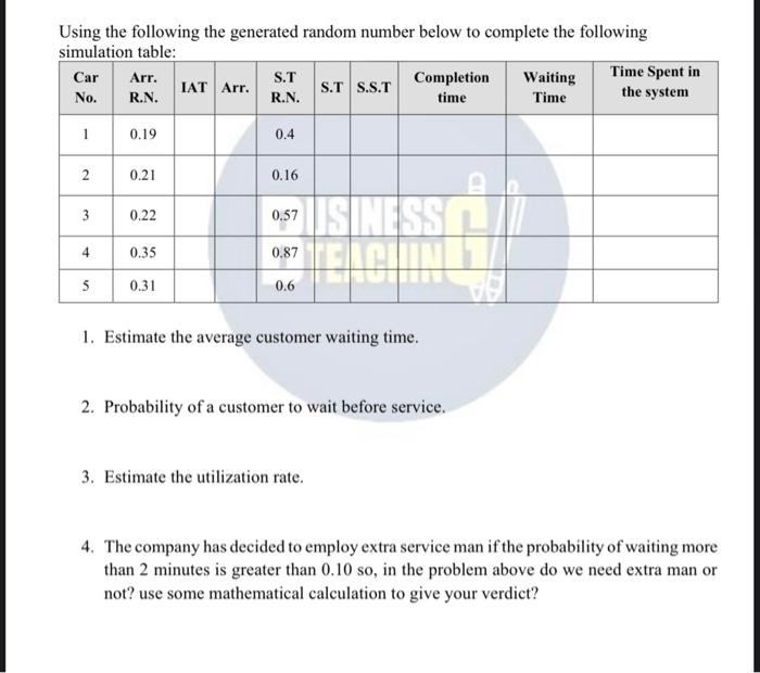 The following is a payoffs Table Decision