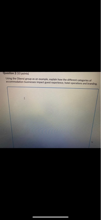 Question 2 (10 points) Using the Oberol group as