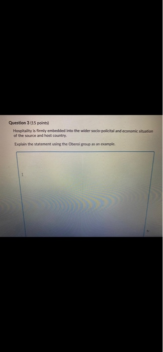 Question 2 (10 points) Using the Oberol group as