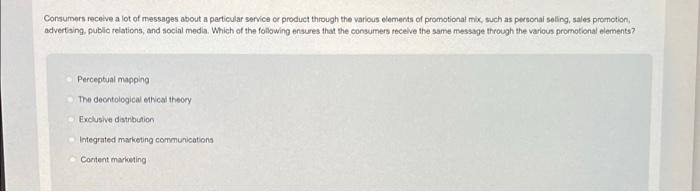 please answer both questions Consumers receive a