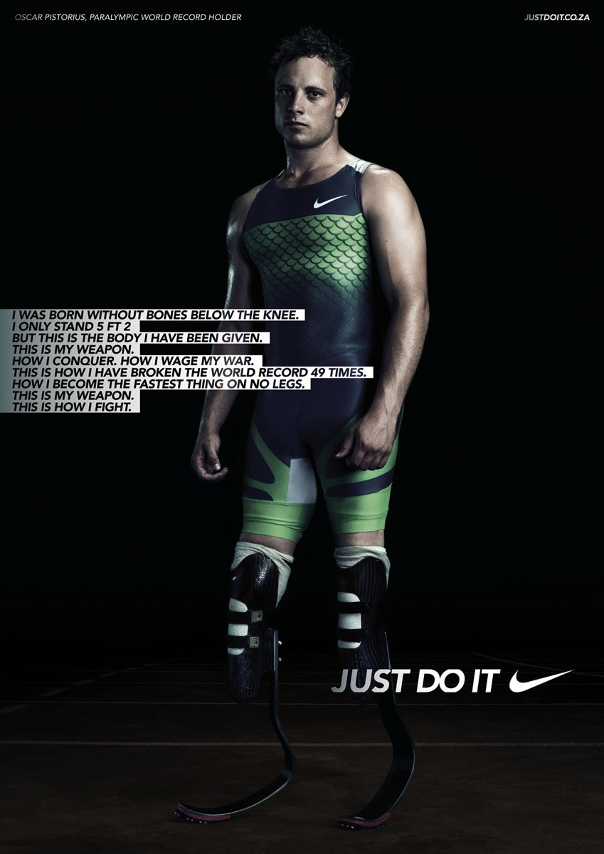 Nike print advertisement: -Looking closely at the