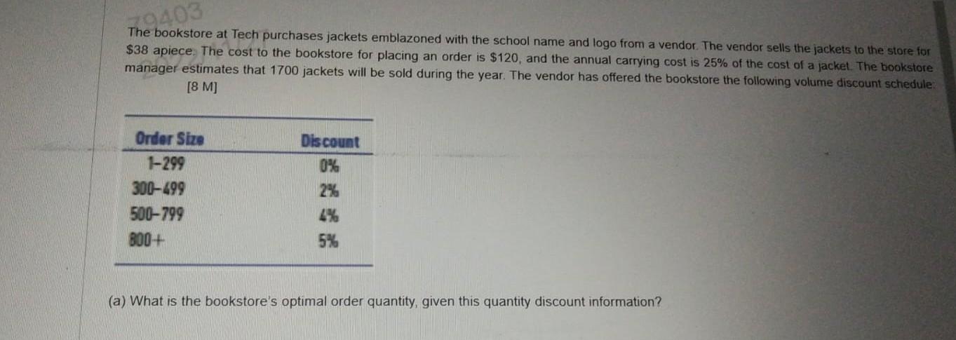 please help with solutions The bookstore at Tech