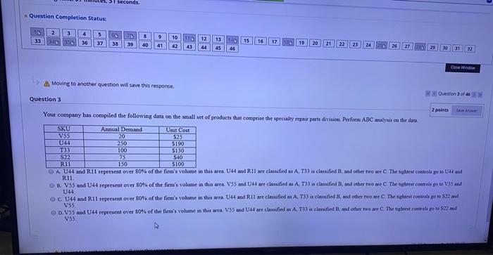which one ? 31 seconds. Question Completion