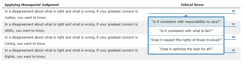 Ethical Norm "Is it consistent with