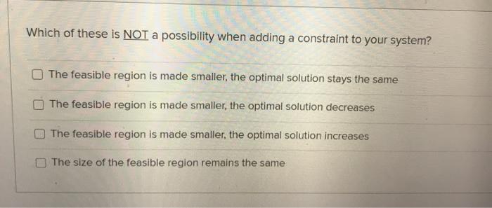 Which of these is NOT a possibility when adding a