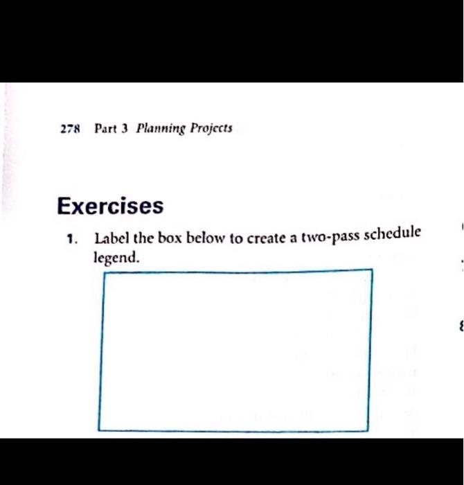 below, create the project schedule network. Then, using the enumeration method, calculate