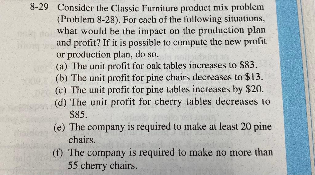 PLEASE HELP THE PROBLEM 8-29. ASSEM- ble. Would