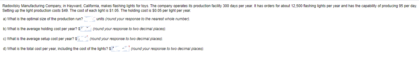 Radovilsky Manufacturing Company, in Hayward,