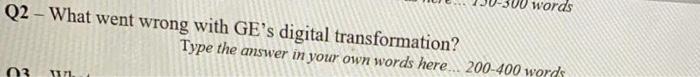 words Q2 - What went wrong with GE's digital