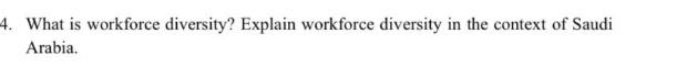 writing a report 4. What is workforce diversity?