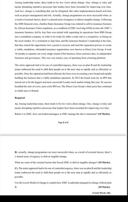 Among leadership teams, there tends to be two