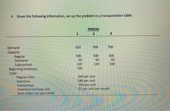 MUST BE DONE IN WORD , MUST SHOW CALCULATIONS 4