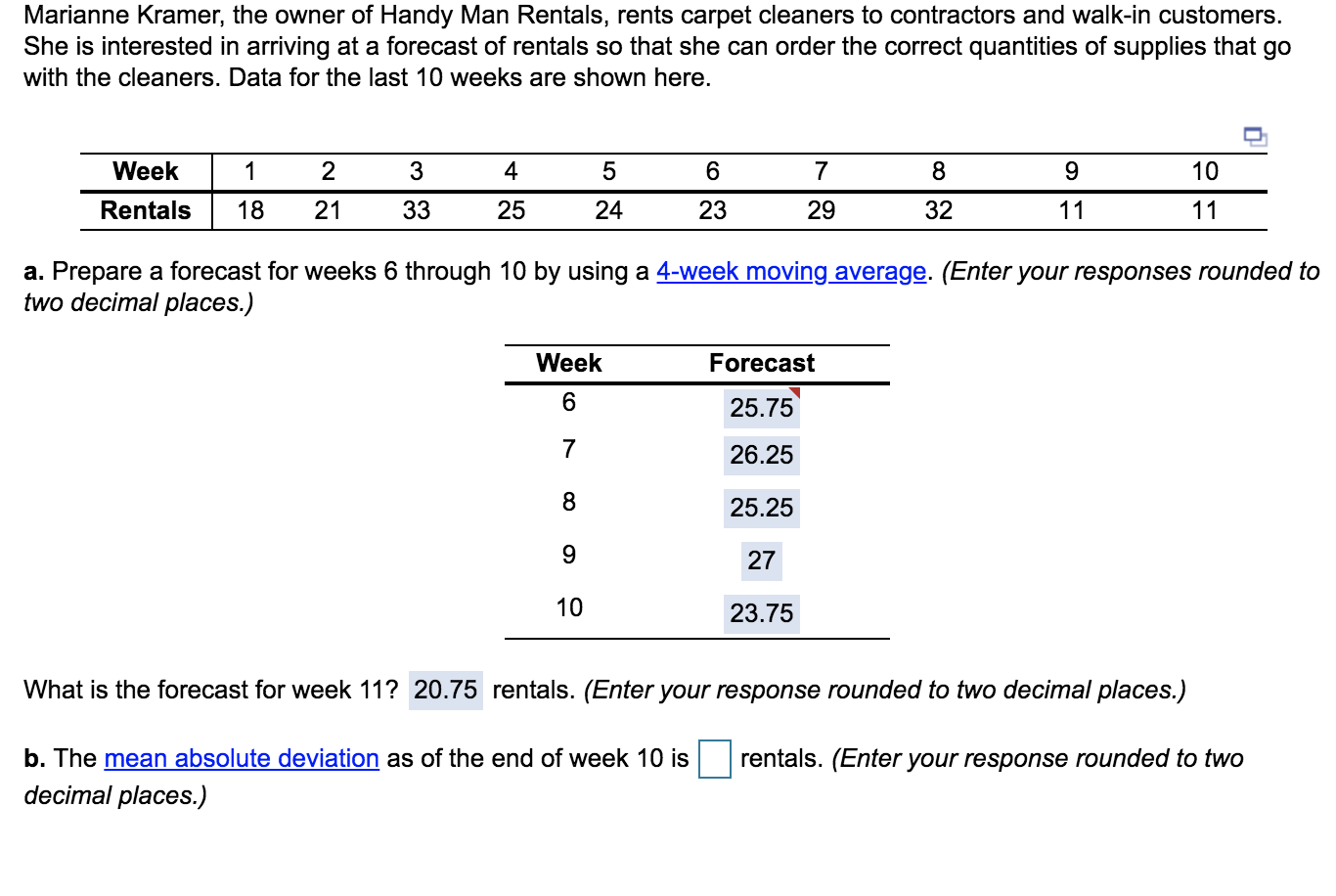 Marianne Kramer, the owner of Handy Man Rentals,