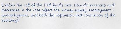 Explain the role of the Fed funds rate. How do