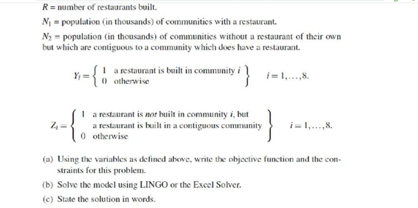 4. (25 marks) There are cight communities located