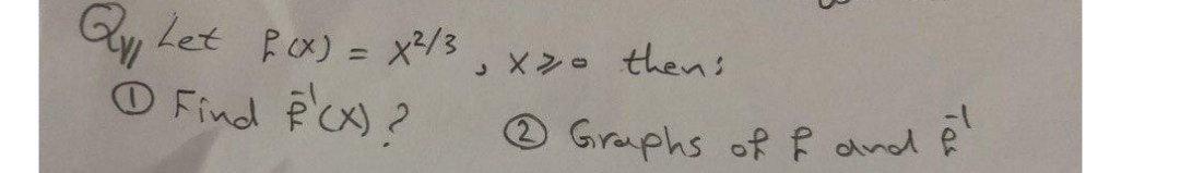 g Qy, Let f(x) = x2/3 Find P(x)? xoo thens Graphs