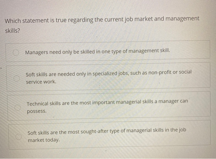 Management functions are typically completed in