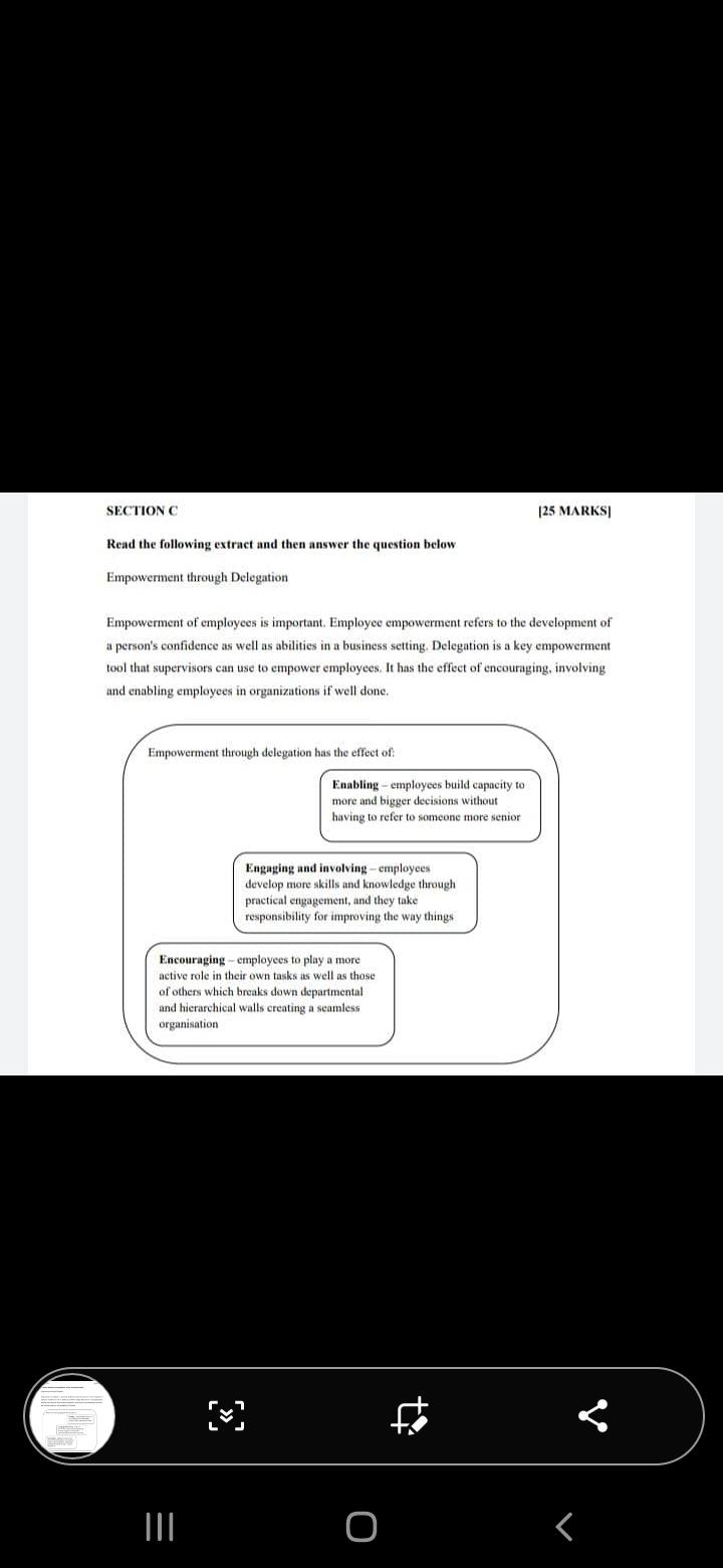 Read the following extract and then answer the