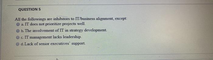 QUESTIONS All the followings are inhibitors to