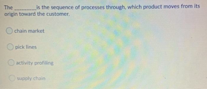 The is the sequence of processes through, which