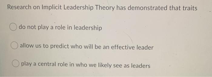 Question 1 (3 points) Listen is a characteristic