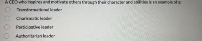 final A CEO who inspires and motivate others