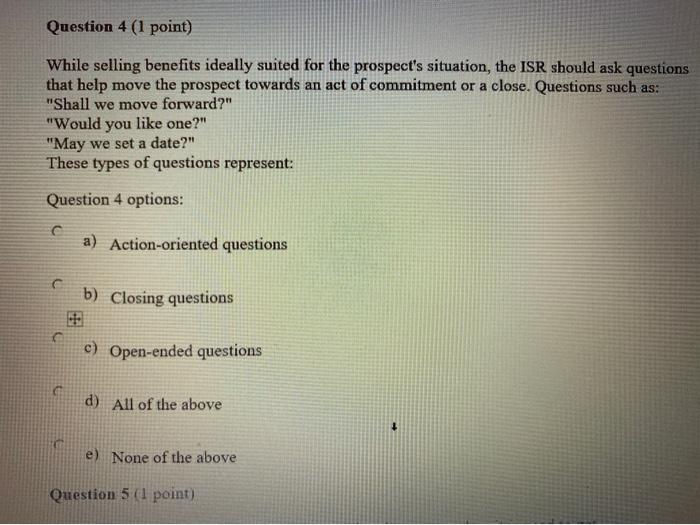 Question 1 options: a) answer with a persuasive