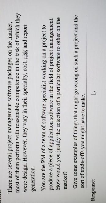 There are several project management software