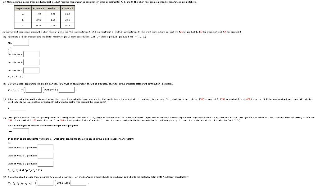 Hart Manutectung irekes three products. Each