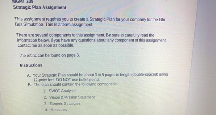 1. Analyze the Internal and External Environment