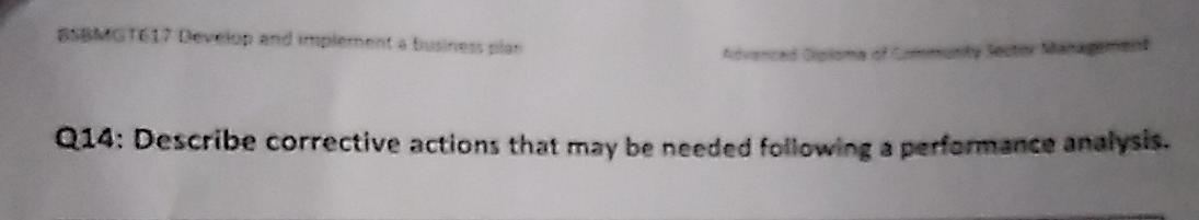 BSBMGT617 SBMG 1617 Develop and implement a