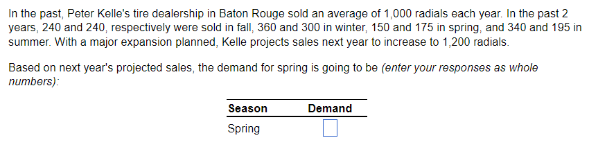 In the past, Peter Kelle's tire dealership in