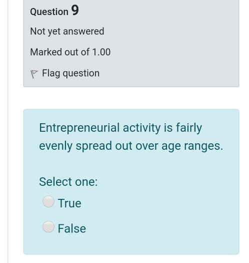 Question 8 Not yet answered Marked out of 1.00 P