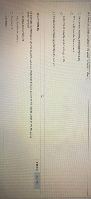 In Schwartz's values circumplex the value