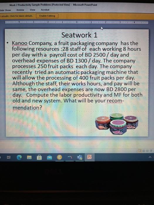 Week 2 Productivity Sample Probleme Protected