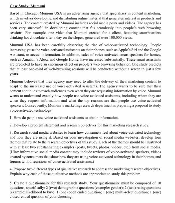 Case Study: Mumuni Based in Chicago, Mumuni USA