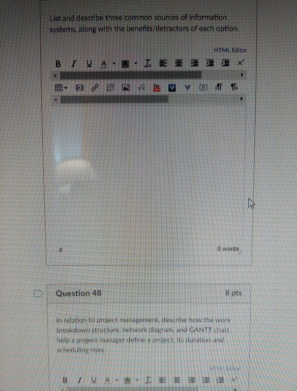 List and describe three common sources of