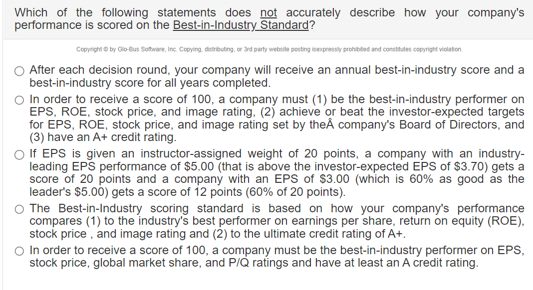 Which of the following statements does not