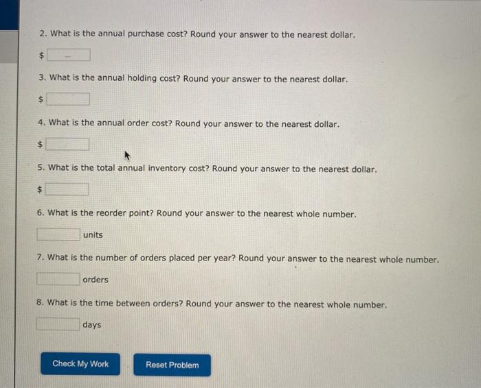 Activity #2: EOQ Calculation x Video Excel Online