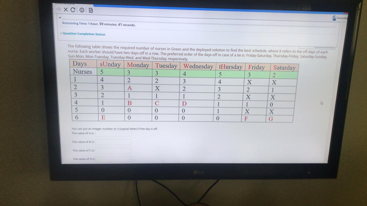 ANSWER ASAP CORSO - XCO Remaining Time: 1 hour,