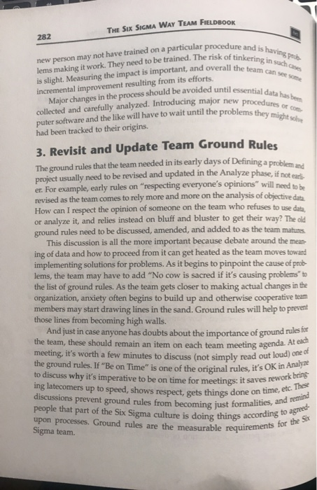 The Analyze Stage Chapter 14 Normal Data and Team