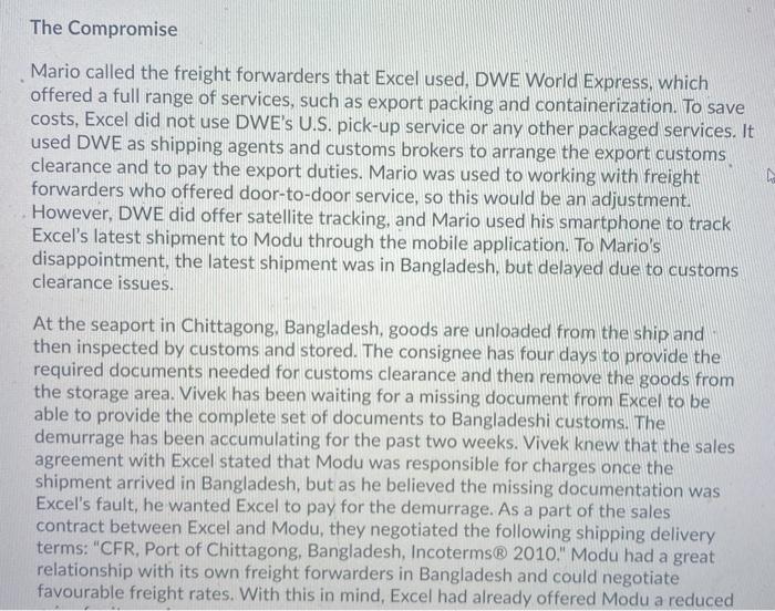 please answer according to points every question